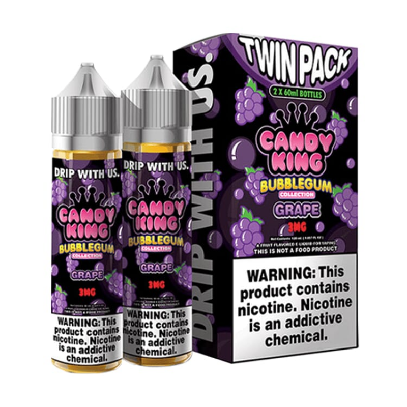 Candy King Bubblegum Collection - Grape (2x60ml)